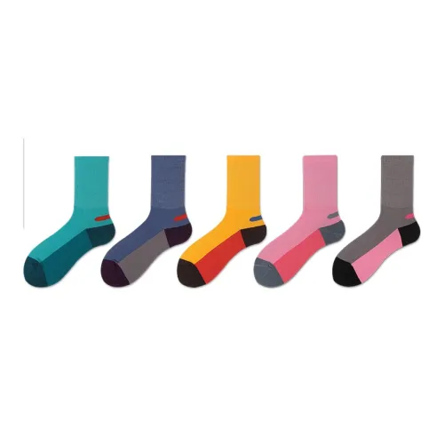 Beats Per Minute 120 5 пар Многоцветные Унисекс Колено высокие Носки