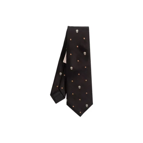 Alexander McQueen Ties Men's Brown Black