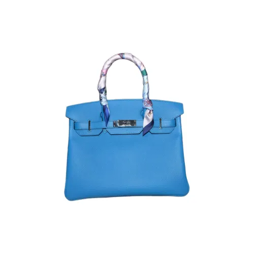 HERMES Birkin Эпсомская кожа Сумка Birkin Сумка Женская B3 BLEU Занзибар Танзанийский Синий