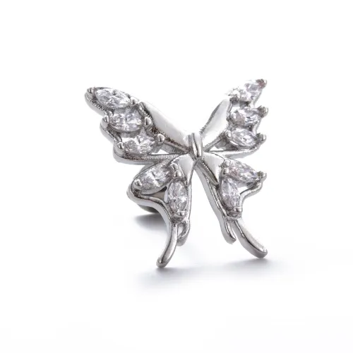 VERENA REINE Серьги из титанового стального сплава с цирконием женские