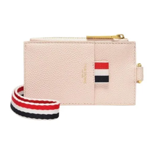 THOM BROWNE· Pebble Кожа Кошелек Держатель для карт Стандартный Мужской Светло-розовый