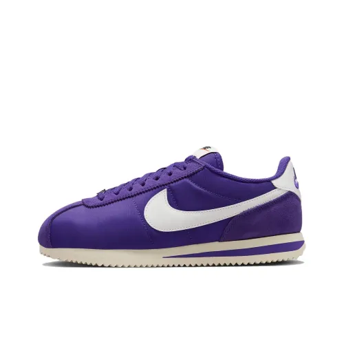 Nike Cortez Low Топ Повседневный Городской Коммутер Беговые кроссовки Мужские Фиолетовый Белый