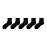 5 пар (Черный, 1, 2 см)