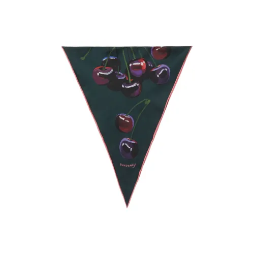 Шарфы Burberry из шелка унисекс темно-зеленый бордовый