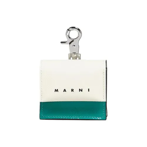 MARNI Чехол для наушников унисекс белый и зеленый
