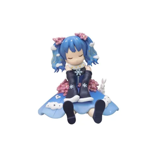 Flossi The SPIRIT OF The Цветочный дизайн That Консервы Grant WISHES Нефритовая пластина фигурки в стиле Chibi 15 см