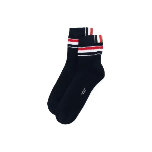 THOM BROWNE 1 шт Темно-синий Женские Носки MID до икры