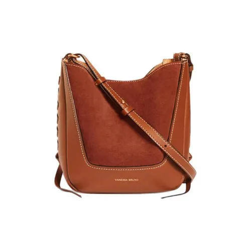 Vanessa Bruno Замша Ведрообразная Сумка Сумка через плечо Маленькая Женская Кирпичная