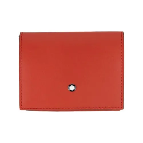 MONTBLANC Коровья кожа Держатель для карт Унисекс Красный