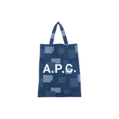 A.P.C Деним Тоут Сумка Сумка для покупок Сумка Мини Женская Синяя