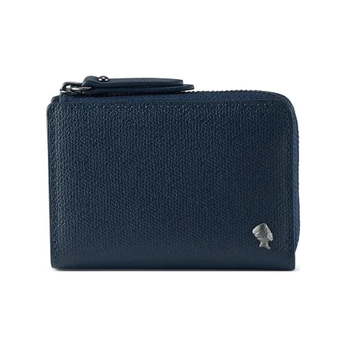 PORTER Leather Монетница Унисекс Темно-синий