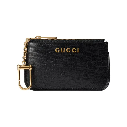 GUCCI Кожа Key Pouch Женские Черный