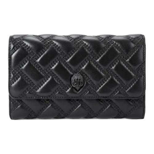 Kurt Geiger London Lambskin Wallet Crossbody Bag Women's Black