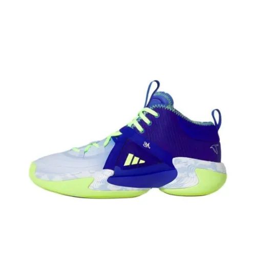 Adidas Exhibit Select Slip-resistant Abrasion-resistant MID Баскетбольные кроссовки Женские Blue