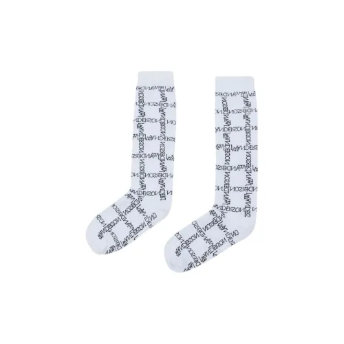 JW Anderson Белые Мужские Носки до колена