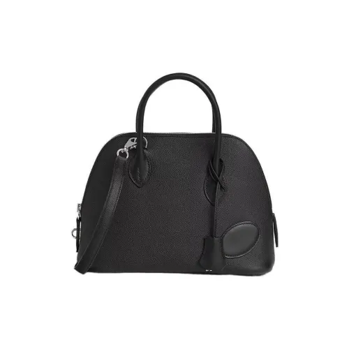 HERMES Bolide Epsom BARENIA Bowling Bag Сумка Сумка через плечо Сумка через плечо Женская Черная