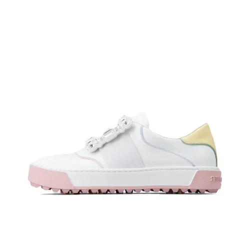 Roger Vivier Very Vivier Скейтборд Кроссовки Низкие Белые Женские