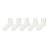 5 пар (Белый, 12 см)