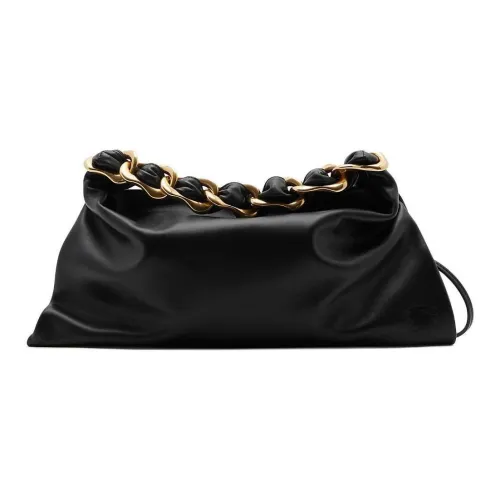 Burberry Телячья кожа Одно плечо Сумка Маленькая Женская Черная