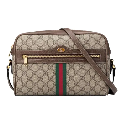 GUCCI Ophidia Canvas Leather Сумка Camera Сумка Сумка через плечо Маленькая Унисекс