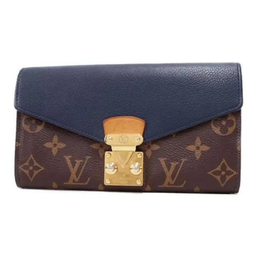 LOUIS VUITTON Pallas Canvas Телячья кожа Legend Кошелек Стандартный Женский Коричневый