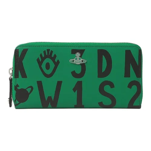 Vivienne Westwood Кошелек из коровьей кожи унисекс зеленый