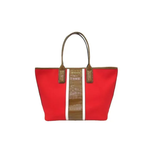 MICHAEL KORS Холст и кожа Тоут Сумка Сумка для покупок Сумка через плечо Сумка Большая Женская Кораллово-красная