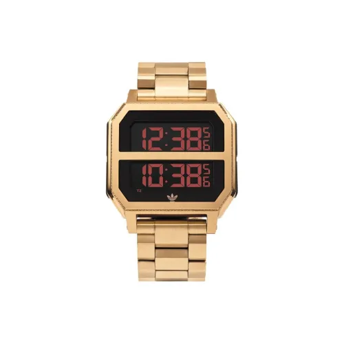 Adidas Кварцевые часы механизм ремешок из нержавеющей стали 41 мм черный циферблат унисекс модель Z21502 00