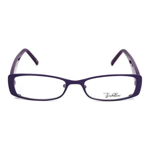 EMILIO PUCCI Металл Квадратные Оправы для очков Женские Фиолетовые