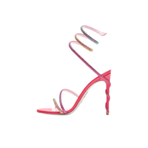 RENE CAOVILLA Margot One Strap Sandals 10,5cm Women's Red RENE CAOVILLA Margot One Ремешок Сандалии 10,5 см Женские Красные