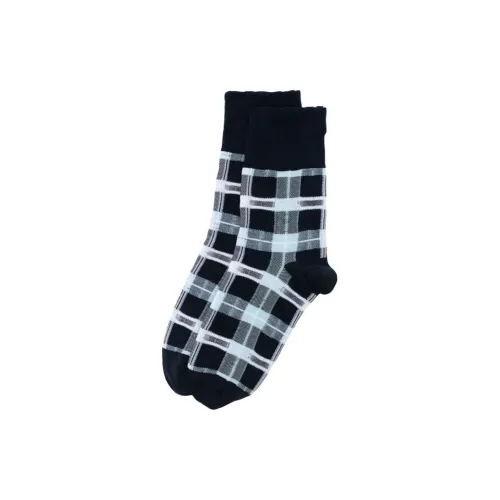 THOM BROWNE 1 шт Синяя клетка Женские Носки MID до икры