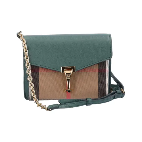 Burberry Телячья кожа Сумка через плечо Сумка на плечо Унисекс Винтажный зеленый