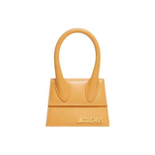 Jacquemus Le Chiquito Коровья кожа Сумка через плечо Сумка Мини Женская Темно-желтая