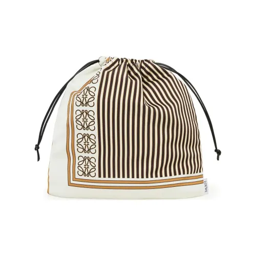 LOEWE Ткань Клатч Женские Коричневый Натуральный