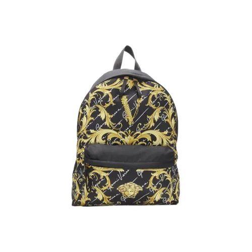 VERSACE Nylon Backpack Unisex Black VERSACE Нейлоновый рюкзак унисекс черный