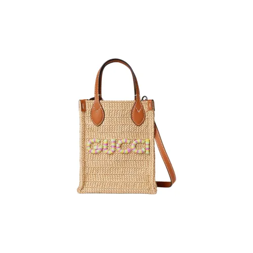GUCCI Raffia с вискозой сумка через плечо сумка Extra Mini женская светло-желтая и многоцветная
