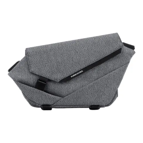 KINGSONS Полиэстер Сумка через плечо Sling Сумка Унисекс Light Серый