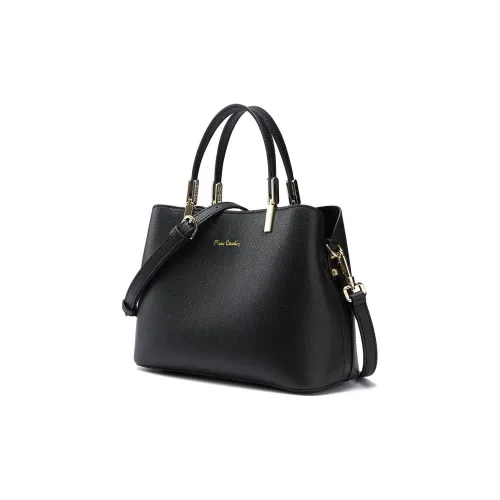 PIERRE CARDIN Сумка из крупнозернистой текстуры коровьей кожи стандартная женская черная зеленая