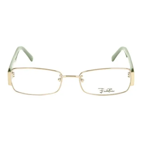 EMILIO PUCCI Металл Прямоугольные Оправы для очков Женские Золотые