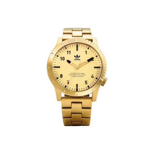 Adidas Кварцевые часы механизм ремешок из нержавеющей стали 48*41,5 мм золотистый циферблат унисекс модель Z03510 00