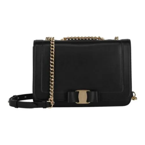 FERRAGAMO Vara Кожа Сумка через плечо Стандартная Женская Черная