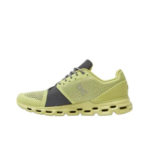 On Cloudstratus Амортизирующие кроссовки Slip-resistant низкий топ беговые кроссовки мужской зеленый