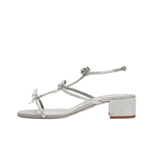 RENE CAOVILLA Caterina one Ремень Сандалии 3,5см Женские Серебряные