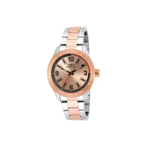 INVICTA Мужские часы Кварцевый механизм Нержавеющая сталь 18К Розовое золото Ремешок 45 мм Розовое золото Циферблат часов Мужские часы