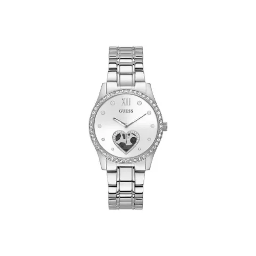 GUESS Women's Watch Кварцевый механизм ремешок из нержавеющей стали 41 мм серебристый циферблат модель GW0380L1