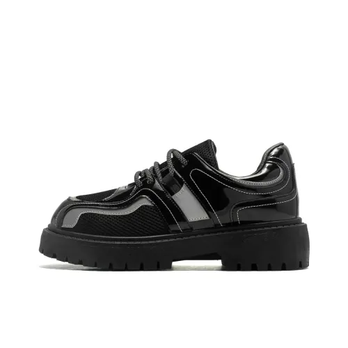 Medd Повседневные кожаные туфли Low Top Черные Мужские