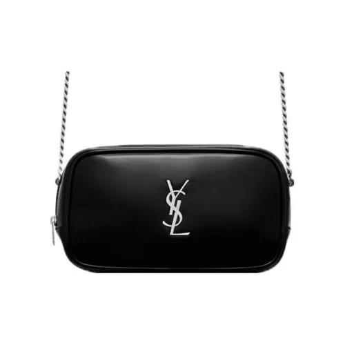 SAINT LAURENT LOU Полиуретан Сумка через плечо Сумка на плечо Женская Черная