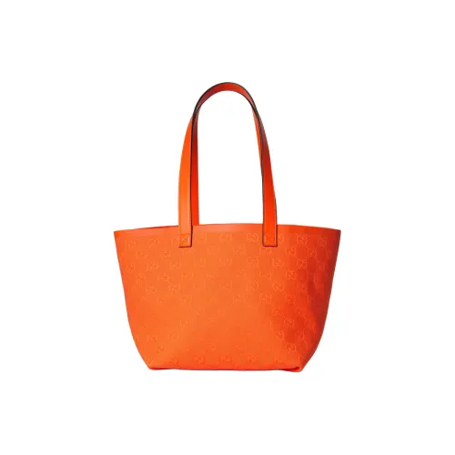 GUCCI GG Холст Тоут Сумка Сумка для покупок Сумка через плечо Сумка Маленькая Унисекс Оранжевая
