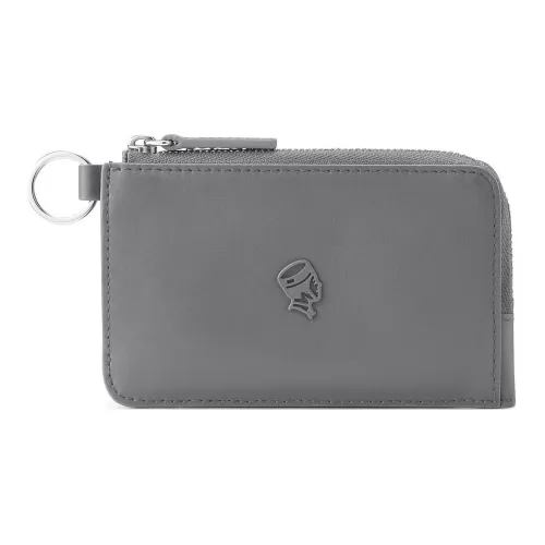 PORTER Fine Коровья крупнозернистая кожа Монетница Унисекс Серый