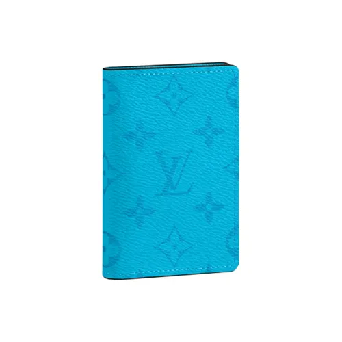 LOUIS VUITTON Кошелек из коровьей кожи мужской синий